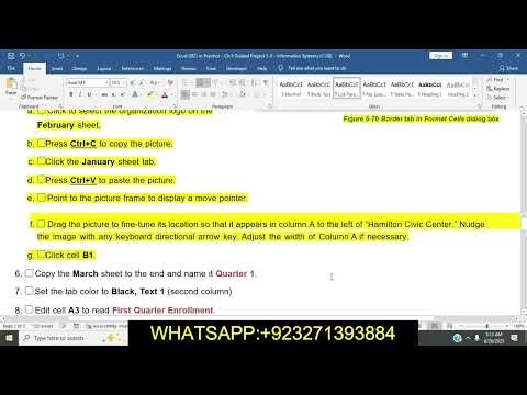 Excel 2021 In Practice - Ch 5 Guided Project 5-3 || In Practice - Ch 5 Guided Project 5-3