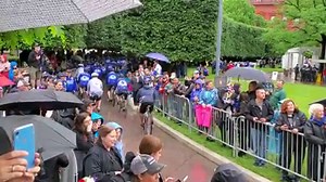 5.8K views · 240 reactions | The rain didn't stop the crowd from cheering on the Police Unity Tour arrival! #PoliceWeek2019 | National Law Enforcement Officers Memorial Fund | Facebook