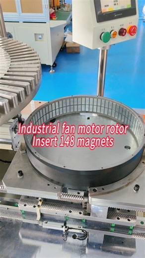 Noyu Daimler | Industrial fan motor rotor insert 148 magnets,Automatic magnetic steel insertion machine.#rotormagnet | Instagram