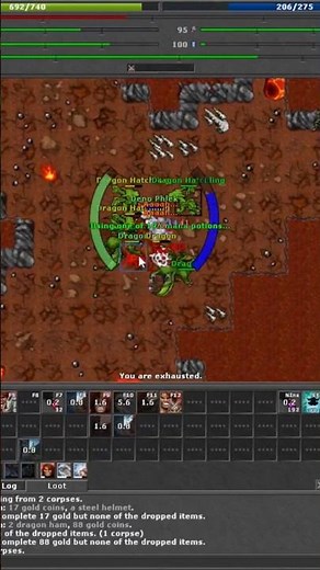 Tibia - Ek Solo - Edron - Dragon - Dragon Lord - Fire Axe Quest - #tibiabr #tibia #tibiaglobal