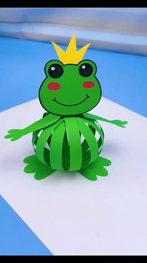 Creative DIY Bouncing Frog Toy from Recycled Materials