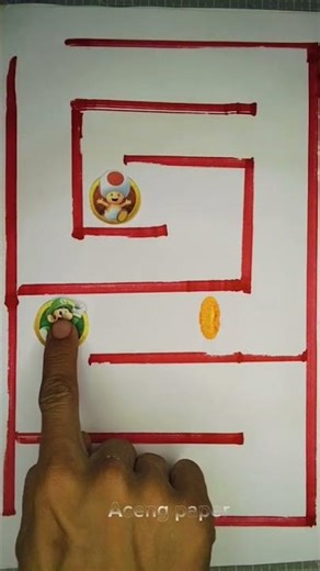 SUPER MARIO BROS LABIRIN PAPER CRAFT INTERACTIVE #part 7 #mario #supermariobros #puzzle