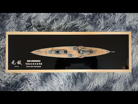 Build a HMS Invincible battleship model! Made from Flyhawk 1/700 plastic model kit