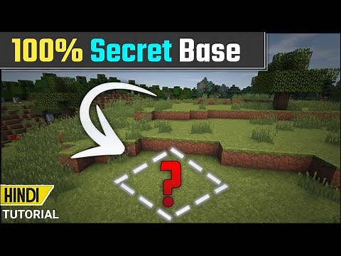 How To Make A Secret Base In Minecraft Easy In Hindi || Secret Underground Base Minecraft ||