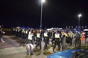 13 pictures show scenes after Portsmouth v Millwall as police battle to keep control