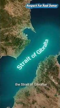Why NO Bridge Between Europe and Africa 🌉 The Strait of Gibraltar 🌊#geography #maps #shorts