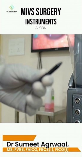 Dr. Sumeet Explains MIVS Surgery Instruments | Alcon Machine Demo.#shortvideo
