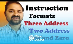 Mind Luster - Learn Instruction Formats In Computer Organization Architecture Three Address Instructions Two One Zero