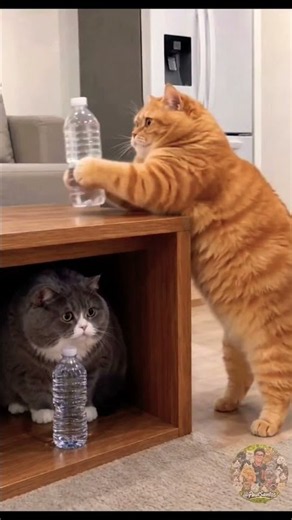 Wait for the end, this cat is hilarious #funnycats #shorts