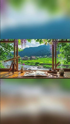 窓辺の静寂 🌿 田園風景とピアノの音色 | 作業用BGM・集中・癒し・リラックス 1時間22分