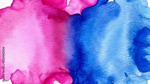 Abstract mix of blue and pink liquid flows merging together in a smooth gradient, offering a visually appealing fluid backdrop.