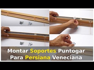 How to mount brackets and install a Puntogar Venetian blind