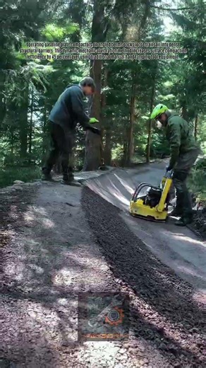 Compact Dirt Bike Tracks Fast Using Vibratory Plate Compactor Machinery