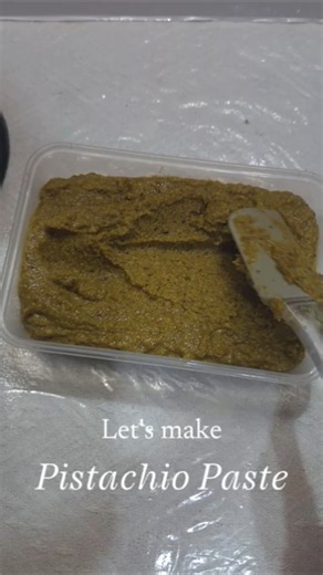 Pistachio Paste #baking #diy #recipe #homebaking #pistachio #pistachiopaste