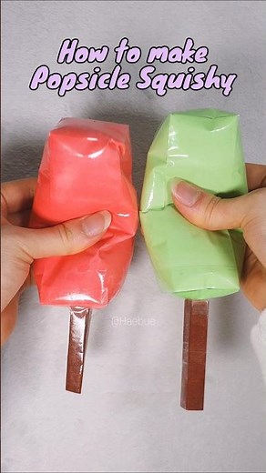 How to make popsicle squishy 막대 아이스크림 스퀴시 만들기 #paperdiy #tutorial #papercraft #making #squishy