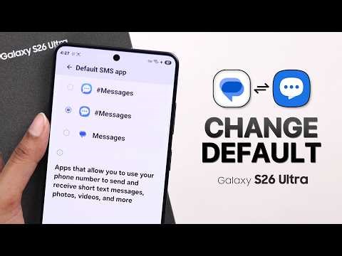 Samsung S26 Ultra: How to Change Default Messaging App!