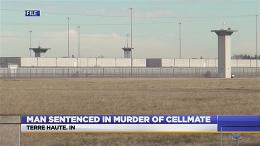 Federal inmate sentenced for killing his cellmate in Terre Haute Federal Correctional Complex