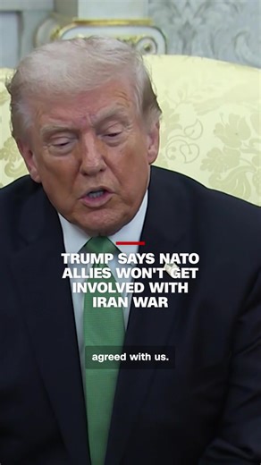 President Donald Trump spoke with reporters during a White House meeting with the Taoiseach of Ireland saying that NATO allies don’t want to help the US in the Iran war, calling the alliance’s stance a “very foolish mistake.”