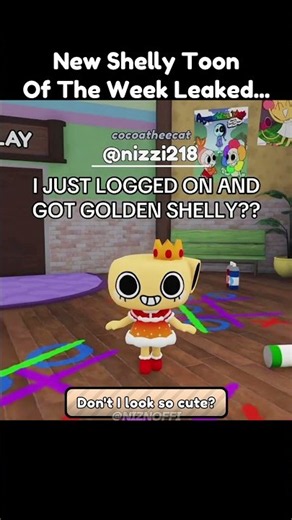 New Shelly Toon Of The Week Leaked In Dandys World New Update #roblox #dandysworld #update