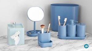 52K views · 144 reactions | ✨ Giveaway ✨ Pop goes the color in modern matte! Win a NEW set of matte bath accessories in the color of your choice!  To Enter: 1️⃣ Follow iDesign and 2️⃣ Comment on this post with what color you love the most! #iDesign #MyiDesign #iDLiveSimply #livesimply | iDesign | Facebook