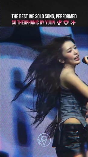 the best IVE solo song, performed so theophanic by Yujin 🫧💗✨ | IVE Force overgoddess-modus fancam