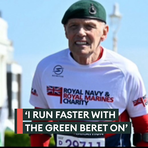 When you break a World Record without even realising!! 🏅 Honourary Royal Marine Chris Terrill is now the official record holder for the fastest marathon on crutches! 💪 He completed the race in 6 hours, 11 minutes, and 11 seconds. 👏 More here 🔗👉 https://www.forces.net/services/royal-marines/honorary-royal-marine-runs-faster-his-green-beret-and-becomes-official-world | Forces News
