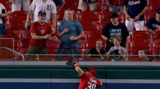 Jacob Young wins Play of the Week for HR robbery