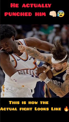 This is how the REAL NBA fight Looks like 😰