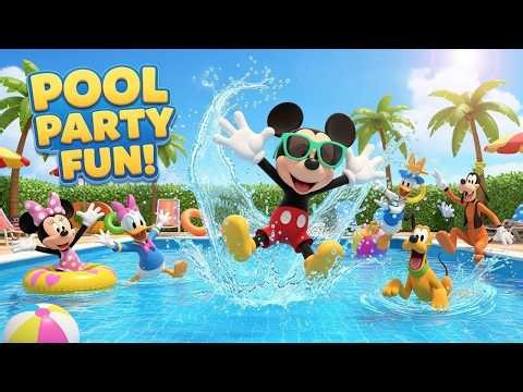 Mickey Mouse and His Team’s Swimming Pool Adventure 🐭🏊‍♂️ | Fun Kids Cartoon | EPIC CARTOON WORLD