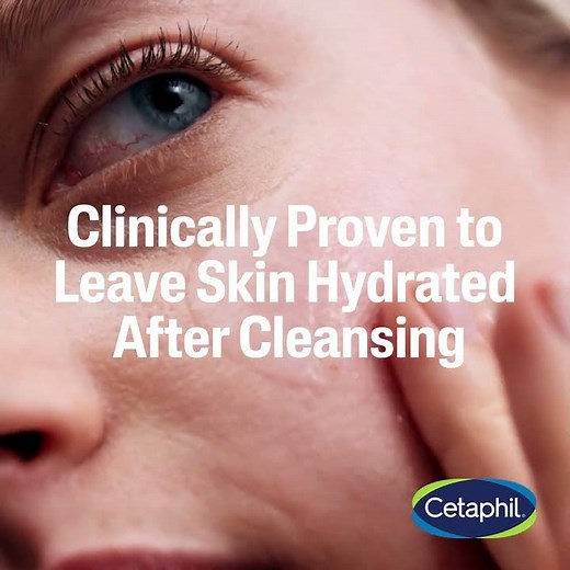 Cetaphil® Gentle Skin Cleanser is clinically proven to leave skin hydrated after cleansing.