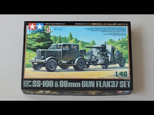 Tamiya/Italeri's German Heavy Tractor and 88mm Flak Set (Full Build)