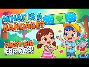 What is a Bandage? 🩹 First Aid for Kids | Lexi & Lingo #FirstAid #KidsLearning #LexiAndLingo
