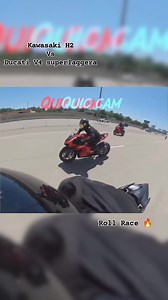 Kawasaki H2 vs Ducati #bikers#ducati #sports #fblifestyle | Bike$DrageRacing