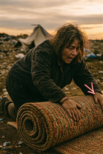 😱 I was sure I had only found an old carpet… But the moment I unrolled it, a chill ran down my spine. Life among garbage heaps had long taught me to value every find. Old sacks turned into pillows, worn fabrics — into blankets. So, when at night I heard a luxury SUV pull up to the dump and someone throw out a heavy bundle, I thought: probably building materials. Useful — my roof was leaking. With the first rays of the sun, I put on my rubber boots and went to look. Before me lay a carpet — heav