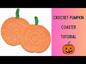 How to Crochet a Pumpkin Coaster | DIY Crochet Pumpkin