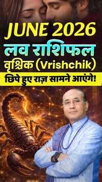 वृश्चिक जून 2026 लव राशिफल: क्या छिपे हुए राज सामने आएंगे? | Scorpio Love Horoscope June 2026