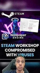 Hackers are using Wallpaper Engine to steal Steam data?! #steam #wallpaperengine #gaming #pcgaming