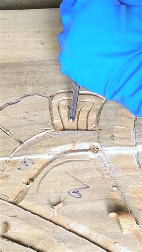 furniture pattern carving process 💡 bed carving machinary hand work #furniture #carving #bed