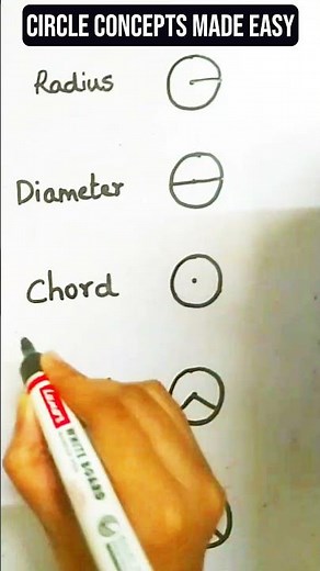 Parts of a Circle Explained in 20 Seconds! 😱#mathshorts #geometry #circle #education #shorts