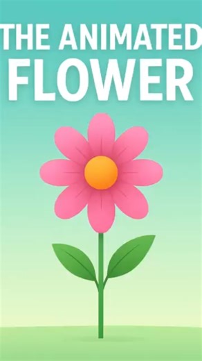Animated Flower Animation Using HTML, CSS and JS|#shorts #coding #programming #webdevelopment