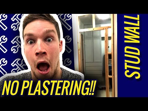 How to Build / Frame an Angled Stud Wall – NO PLASTERING NEEDED!!