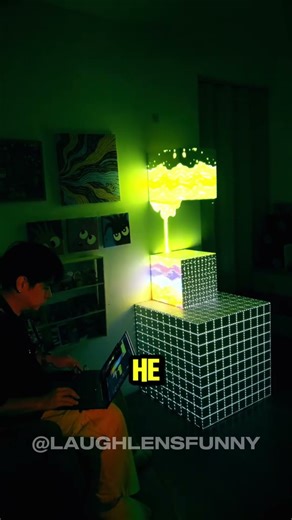 This Projector Trick Creates Mind-Blowing 3D Art 🤯 #shorts #art