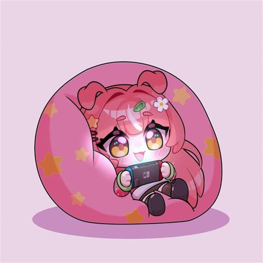 Chibi Gamer Puff (YCH) 🎮👾