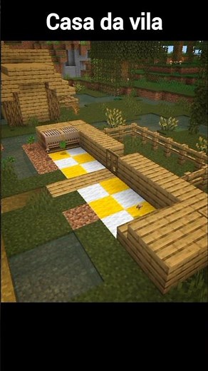 Building a village house in Minecraft!