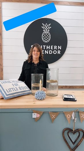 ✨ Friday Favorites at Southern Splendor ✨ This week’s favorites are full of charm and thoughtful details you’re going to love! 💙💗 • A sweet nursery pillow that reads “Thank Heaven for Little Boys” or “Thank Heaven for Little Girls” — the perfect pink or blue accent for a rocking chair or cozy nursery corner. • Our new hydrangea taper holder that looks just like a blooming hydrangea 🌸— use it with a taper candle or style it as a darling bud vase. • Featuring a Luminara battery-operated taper c