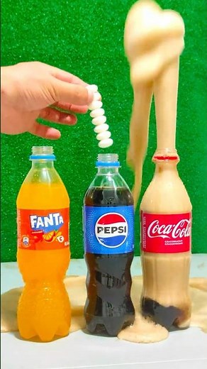 “Cola vs Pepsi vs Fanta – The Mentos Explosion Challenge!”