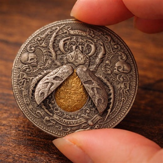 Handmade Movable Mechanism Hobo Nickel Coin 'gold Scarab Egypt Vintage' Roman Booteen Art Collectible Creative Gift - Etsy