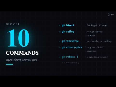 10 Git CLI Commands Most Developers Never Use