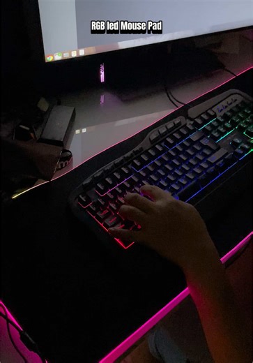 Ang astig nitong RGB led mouse pad & light. 😎 #rgbledmousepad #rgblights #rgbledpad #RGB