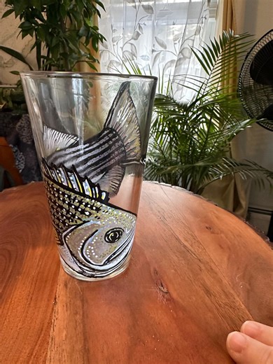 Striper Pint Glass - Etsy